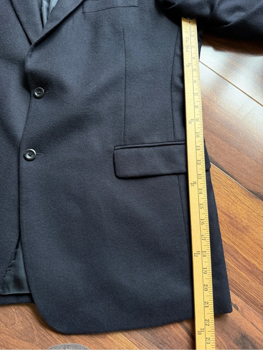 Jos A Bank 100% Cashmere Sport Coat Suit Jacket Blazer 2 Button Black 46L